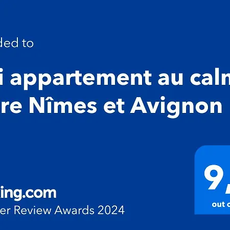 Joli Appartement Au Calme Entre Nimes Et Avignon Meynes Buitenkant foto